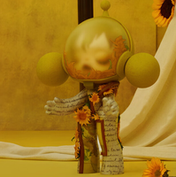 Authentique 1000% Crâne Panda 400% Van Gogh Musée Tournesol Série PVC Décoration de La Maison Grand Bébé Boîte Aveugle