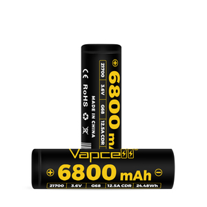 Baterias Recarregáveis de Lítio Ferro Vapcell 21700 6800mAh G68 12.5A de Alta Capacidade 21700 3.6V <span class=keywords><strong>Li</strong></span>-<span class=keywords><strong>ion</strong></span> - Product Image 2