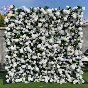 L 8ftx8ft Roll up Floral Mur Offre Spéciale Plante Artificielle Mur Haute Qualité Fleur Verte Toile de Fond pour Événements Décoration de Mariage - Product Image 6