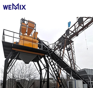 MHZS60 Centrale à béton sans fondation Centrale à béton sans fondation Alimentation par courroie sans fondation Usine à béton prête à l'emploi - Product Image 1