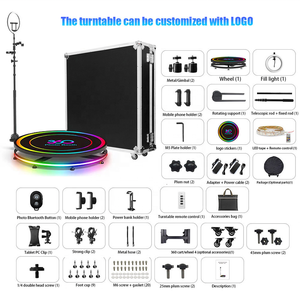 Cabine Photo Portable <span class=keywords><strong>360</strong></span> degrés, Machine de remplissage de lumière, appareil Photo, Ipad, Selfie, vidéo, accessoires gratuits, rotation automatique, cabine Photo <span class=keywords><strong>360</strong></span> - Product Image 6