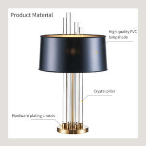 Hot Sale Nordic Design Bedside Light Living Room Bedroom Coffee Modern Crystal <b>Table</b> Lamp - Product Image 4