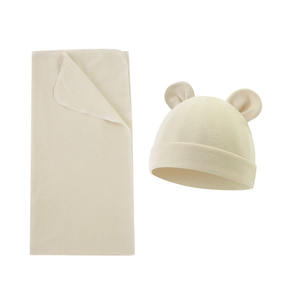 Serviette et couverture d'emmaillotage pour <span class=keywords><strong>nouveau</strong></span>-<span class=keywords><strong>né</strong></span>, couleur unie, 100% coton, anti-acariens, toute saison, pour le bain - Product Image 2