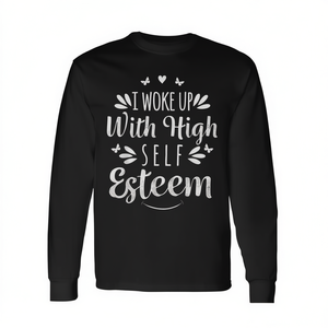 Mi sono svegliato con un'elevata stima di sé e con una maglietta a maniche lunghe - Product Image 2