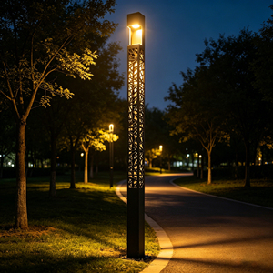 Lámpara LED Moderna Minimalista para Exteriores, Diseño Hueco, para Patio, Jardín, Parque Comunitario, IP65, Lámpara Eléctrica para Calle - Product Image 4