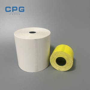 Rouleau de papier thermique en vrac 57x40mm 48gsm sans BPA faible poussière pour terminal de point de vente, papier thermique de grande capacité pour commerce de détail, ruban de reçu - Product Image 1