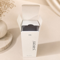 Boîte d'emballage personnalisée pour huile capillaire en carton écologique à texture cuir premium, idéale pour les salons, la vente au détail et les coffrets cadeaux