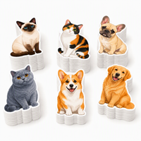 Autocollants personnalisés découpés sur mesure pour animaux de compagnie (chats, chiens) – Autocollants en vinyle imperméables et résistants à l'usure pour frisbees d'animaux