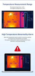 Analizador de imágenes térmicas infrarrojas de tercera generación, cámara térmica con lente Marco para placa PCB, solución rápida de problemas - Product Image 5