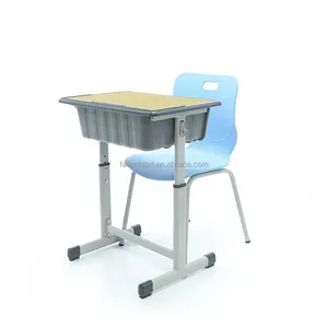 Ergonomik çevre dostu pp plastik ayarlanabilir yükseklik sınıf oda birincil okul sandalyesi ve masası seti