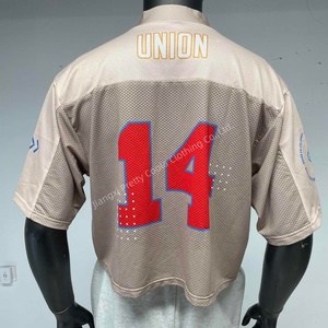 MT1536 Nouveaux hauts de mode pour hommes, maillot de football par sublimation, col en V, manches courtes, respirant, t-shirts décontractés, grandes tailles - Product Image 5