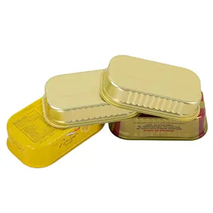 311# धातु पैकेजिंग निर्माता खाली खाद्य ग्रेड टिन कैन आयताकार कैन रंग मुद्रण के साथ अनुकूलित किया जा सकता है