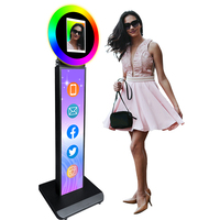 Anneau lumineux LED pour iPad, coque de photomaton pour iPad 10.9 avec boîte à lumière