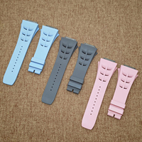 Dernier modèle de bracelet de montre en caoutchouc fluoré de haute qualité et luxueux pour hommes et femmes, bracelet personnalisable, 35-03