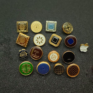 Botón de Metal Personalizado con Logotipo, Patrón Personalizado, para Camisas de Hombre, de Aleación de Zinc, Cuadrado y Redondo, de 12 mm, para Abaya y Thobe - Product Image 2