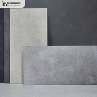 Buildgres 60x60cm Carreaux de sol intérieur mat 600x600 Carrelage Rustique Antidérapant Couleur Gris Glacé Carrelage extérieur en porcelaine