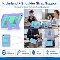 Funda de Silicona Resistente a Golpes para Samsung Tab S10 Lite S10 FE S9 FE 10.9, con Soporte, Correa para el Hombro y Porta Lápiz, OEM ODM