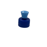 Bouchon à tirette double couleur bleu en plastique pour bouteille de liquide nettoyant