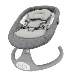 Hibob स्वचालित बच्चे बाउंसर सीट, समायोज्य झुकना बच्चे झूले बिस्तर संगीत शिशु घुमाव कुर्सी
