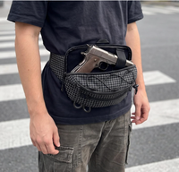 Sacs banane tactiques pour femmes et hommes, anti-RFID, résistants à l'eau, sacs bandoulière en nylon résistant à l'usure, sacs de voyage croisés