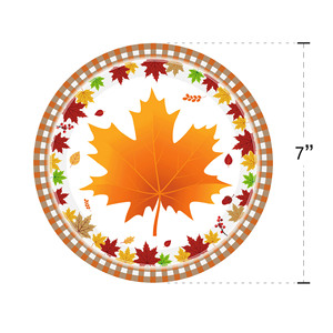 Harvest Festival Maple Pumpkin Party Supplies Paper <b>Cups</b> Plates Napkins Disposable Tableware <b>Set</b> For Autumn Celebration - Product Image 4