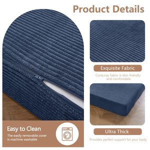 Colchón plegable de campamento portátil individual de pana, rollo de viaje, tienda de campaña plegable para estudiantes, colchón, sofá, futón, cama, colchón para dormir - Product Image 5