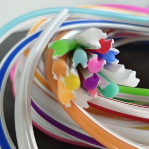 Suministro de fábrica, cubierta de tira de silicona pura de 6mm, carcasa de silicona para <span class=keywords><strong>tiras</strong></span> de neón separadas, tira de luces de señal de neón dividida Flexible de 12V - Product Image 2