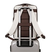 Nouveau sac à dos de voyage extensible haute capacité en polyester Oxford 20-35L avec compartiment pour ordinateur portable et bandoulière incurvée pour étudiant