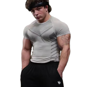 T-shirt décontracté pour homme en jersey 100 % coton, respirant, infroissable, écologique, à manches courtes, coupe classique, 220 g - Product Image 2