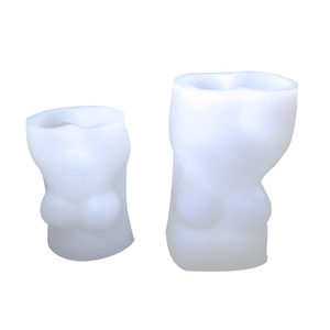 B-1121 BRICOLAGE corps humain bougie nu grand coffre et les muscles abdominaux sexy femmes parfumé graisse parfumée gypse silicone Bougie Moule - Product Image 3