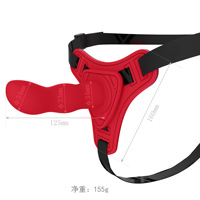 Harnais réglable en silicone à porter, avec gode à sangle, pour lesbiennes, vente chaude