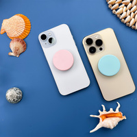 Support de Téléphone Pliable en Silicone Griptok Translucide, Poignée, Support de Bureau, Accessoire Mobile Flexible avec Logo Personnalisé Portable