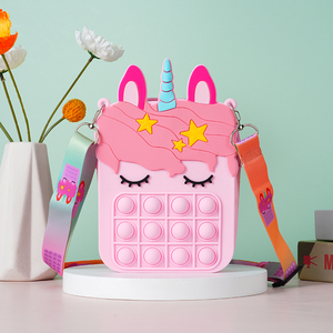 Portamonete portamonete portamonete portamonete in Silicone con decorazione floreale e con stampa di cartoni animati - Product Image 5