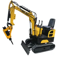 Mini Excavator Chinese 1 Ton Cheap Mini Small Household Diesel Hydraulic 1.2t 1000kg Digger Excavator With Rubber Track