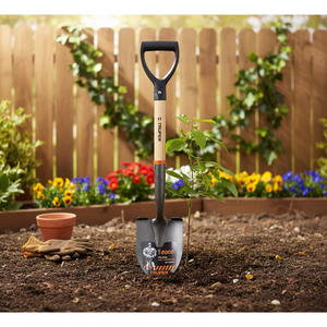 Truper 3-Unit Wooden Mango 'D' Handle <b>Red</b> Pala Cajuelera Spades & Shovels in a <b>Box</b> - Product Image 3