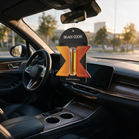 Diffuseur de parfum pour voiture en forme de lettre X, carte parfumée à suspendre aux huiles essentielles, parfum VANILLE Premium longue durée, senteur naturelle