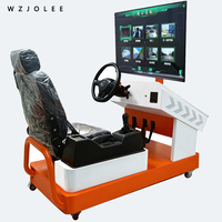 Simulateur de conduite automobile électrique en métal