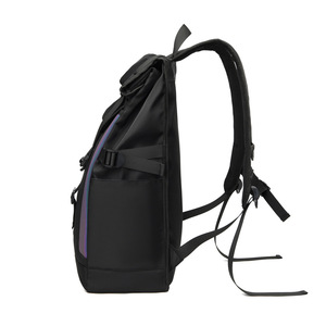 15.6" Fashionable Large Capacity Trendy Unisex Casual Sports <b>Laptop</b> <b>Backpack</b> Reflective Design Eco-Friendly Waterproof Nylon - Product Image 5