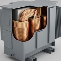 Transformateur de puissance immergé dans l'huile 1000 kVA 10 kV Triphasé 50/60 Hz HS-1000/10 à bobinages multiples pour la fusion de l'acier