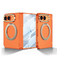 Étui à couverture intégrale avec charnière magnétique rotative à 360 degrés et protection d'écran intégrée pour iPhone 18 Fold