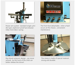 เครื่องถอดยางรถบรรทุกอัตโนมัติ OBEC OBC-900A 220V/380V มอเตอร์ 1.5kW แรงดัน 8-12 บาร์ รับประกัน 12 เดือน - Product Image 3