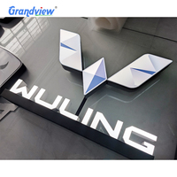 Acrílico 3D marca de coche Led nombre logotipo signos