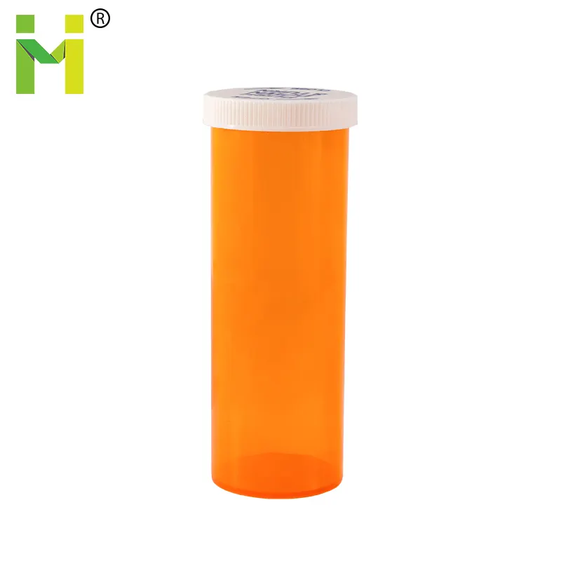 13 Dram Pharmacy Prescription Vials Amber Child Resistant Medicine Bottle with Push Down plastic Caps