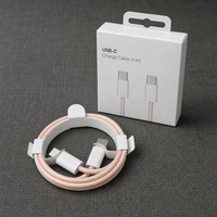Câble de charge rapide USB-C en nylon tressé, compatible avec les appareils iPhone et téléphones Android