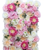 Mur de fleurs artificielles violettes en gros, 40*60CM, décoration d'événements, toile de fond de mariage, décoration de Noël, de remise de diplôme, d'Halloween