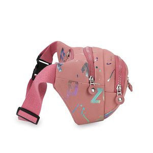 Riñonera Impermeable Rosa con Múltiples Bolsillos para Mujer, Deportes al Aire Libre, Uso Casual, Primavera 2025 - Product Image 2