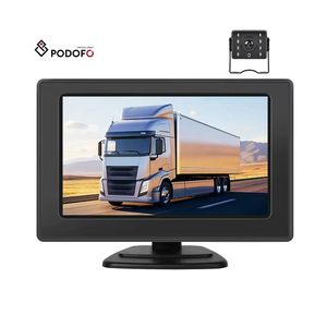 Monitor de Reversa para Auto Podofo con Pantalla IPS de 4.3'' + Cámara de Reversa Impermeable IP68 con Visión Nocturna para Camión/Autobús/Furgoneta 9~36V Entrega Rápida - Product Image 1