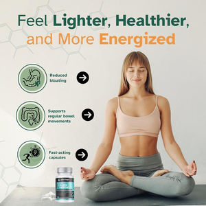 हर्बल फाइबर सूत्र के साथ प्राकृतिक कोलन साफ कैप्सूल समर्थन पाचन संतुलन जीएमपी प्रमाणित 30 कैप्सूल - Product Image 2