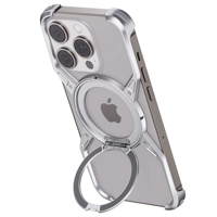 Portable pliable Angle réglable 360 Rotation téléphone anneau support en alliage d'aluminium lunette-moins Fulcrum coque de téléphone