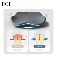 Chaise de bureau ergonomique orthopédique personnalisable avec support fessier en mousse à mémoire de forme, housse amovible lavable en machine, 100 % polyester, couture